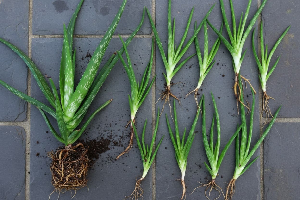 baby aloe plants (pups)