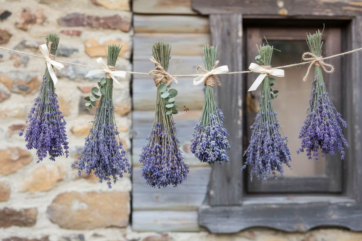 drying the lavender