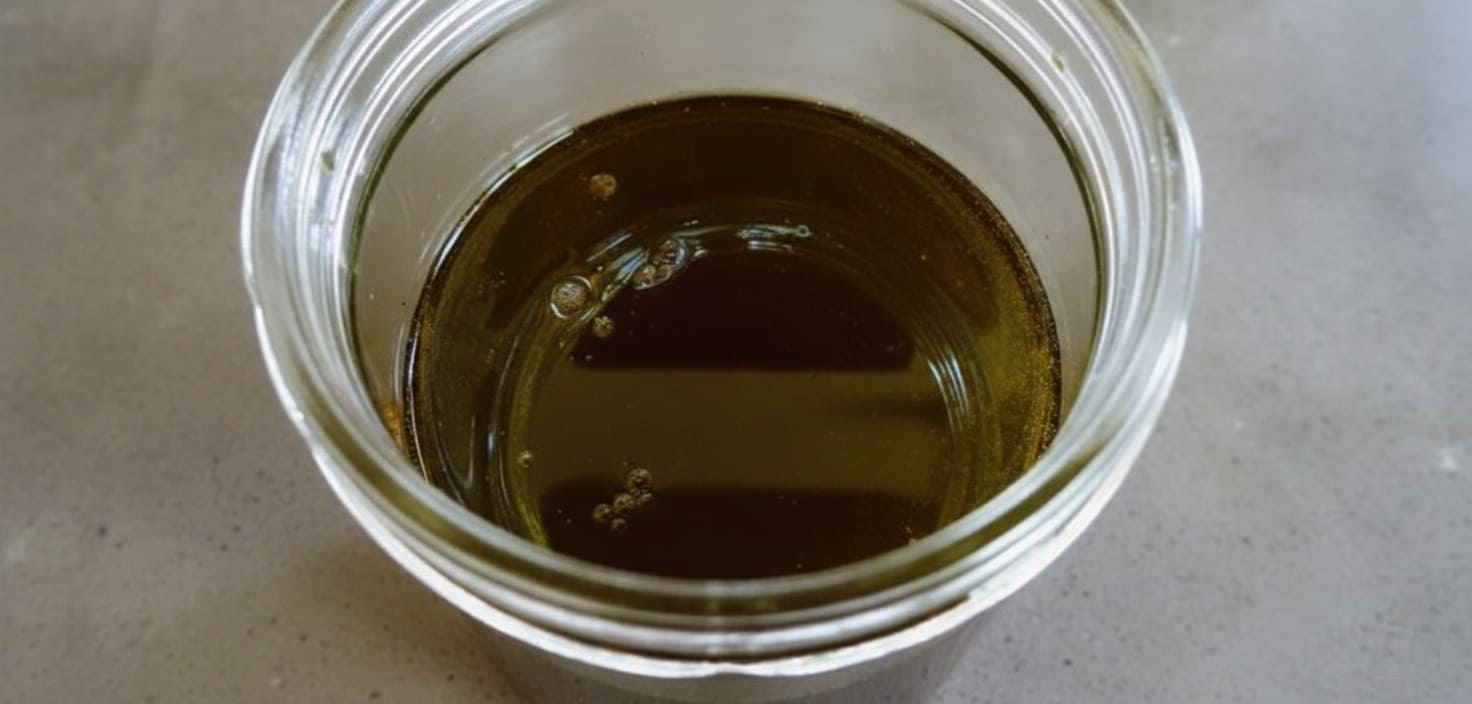 finished comfrey oil