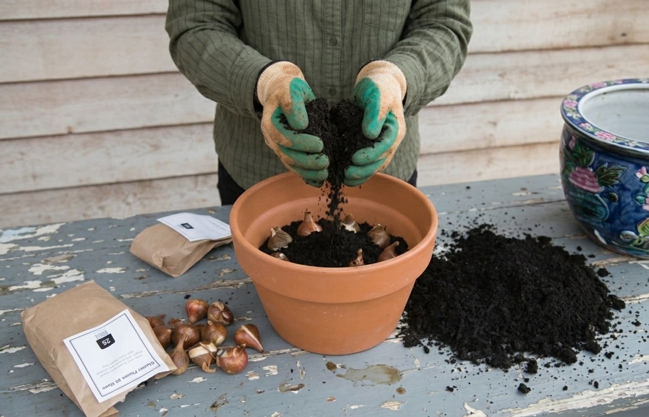 Container Planting Bulbs