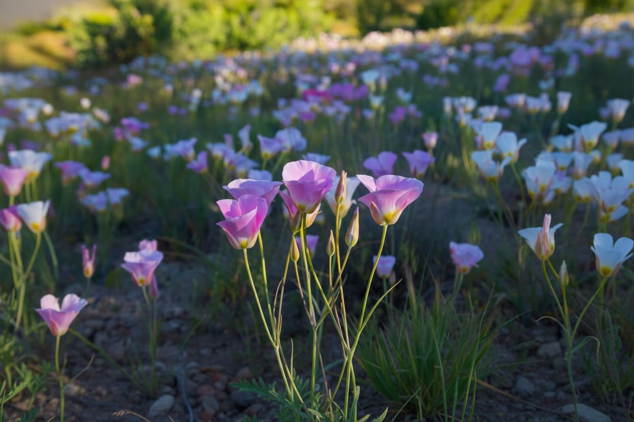 Sego Lily with deep purple bands