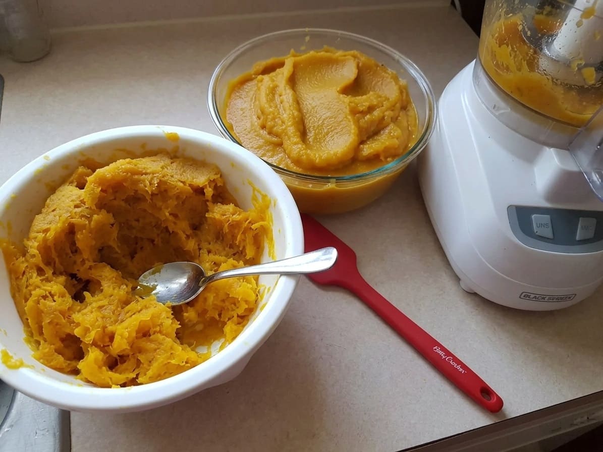 blend pumpkin until completely smooth