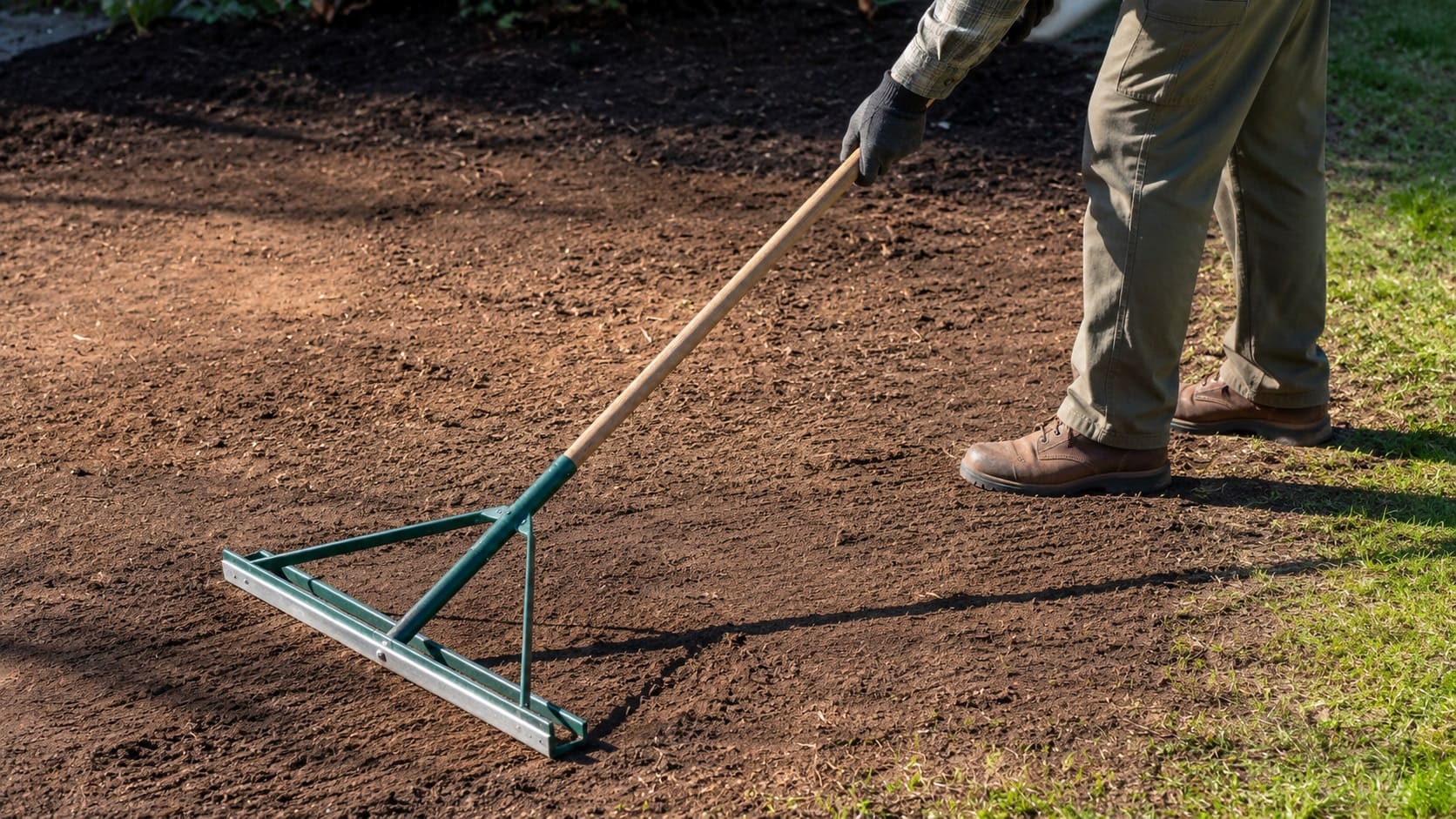 Prep the ground for a Clover Lawn