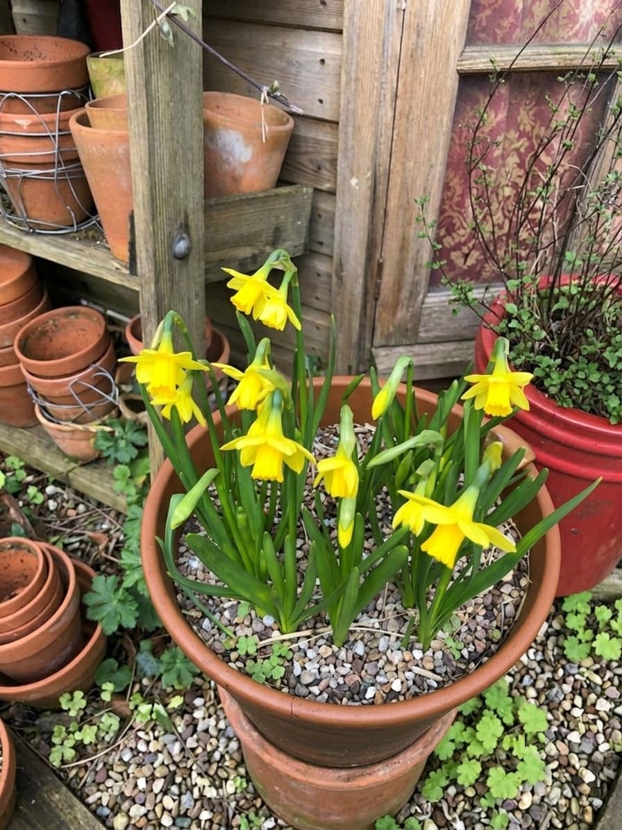 growing Daffodils in a pot