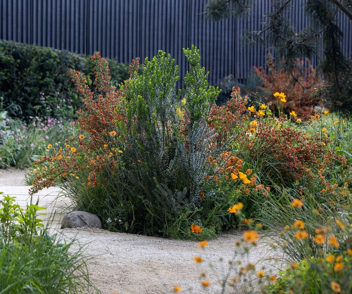 Island flower bed