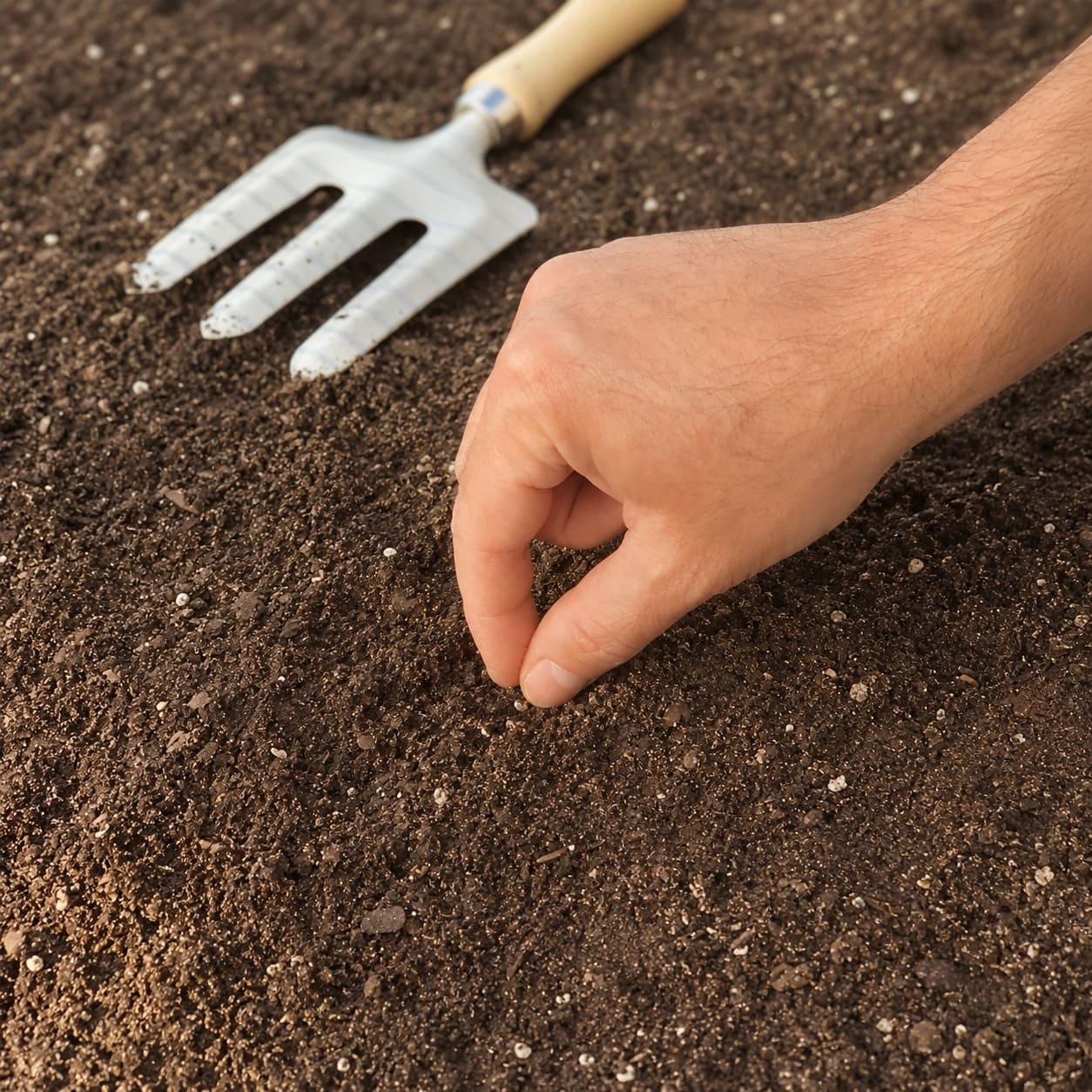 Sowing Sweet William seeds