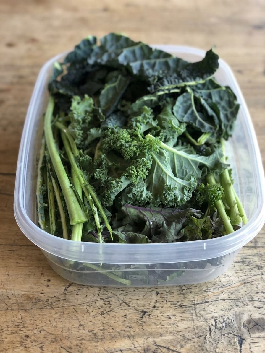 Storing kale